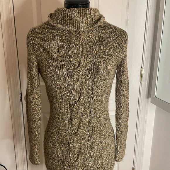 Mini turtle neck sweater dress - Picture 1 of 3